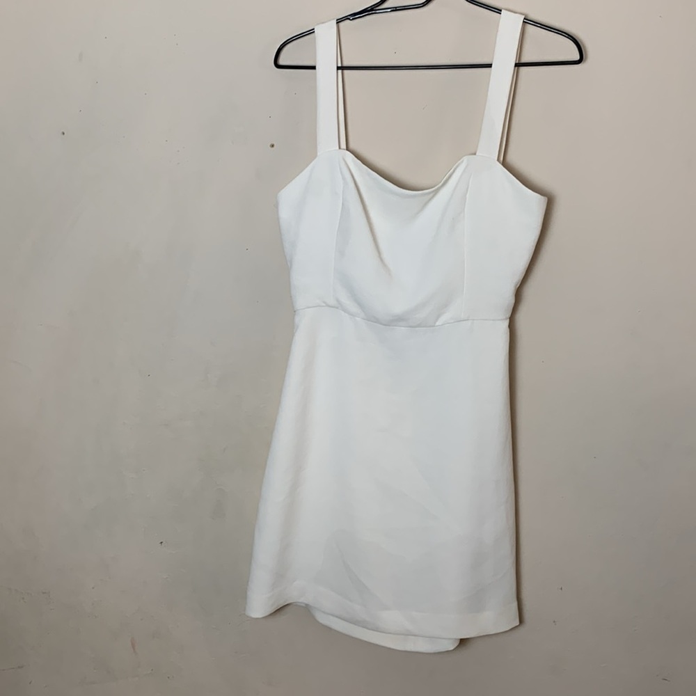 Aritzia White Sleeveless Midi Dress with Back Bow - Picture 3 of 8